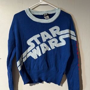 Star Wars Blue and Light Blue Knit Top